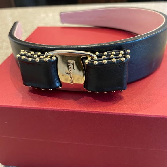 Salvatore Ferragamo Leather Hairband - Picture 2 of 4